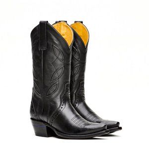 Alvies Western Black Boots